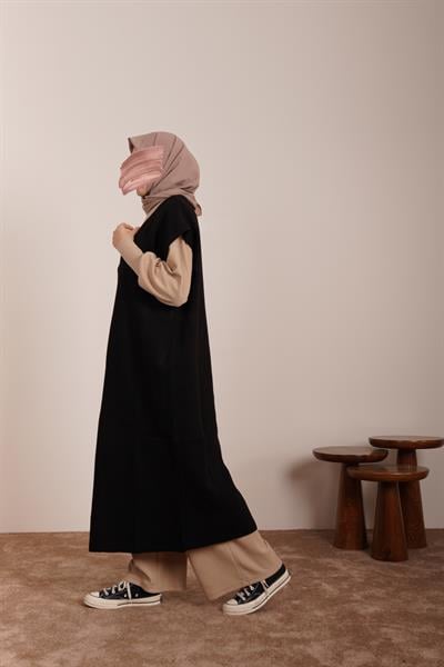 Süveter Tunik - Siyah