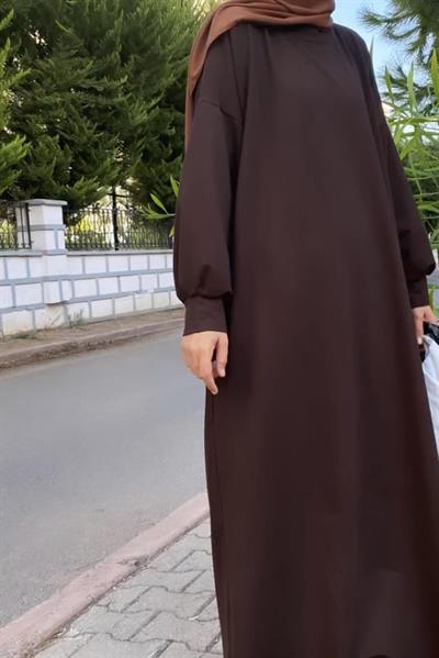 Sweat Elbise - Acı kahve