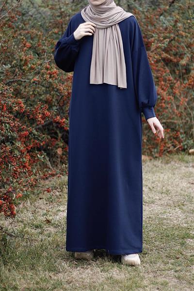 Sweat Elbise - Lacivert