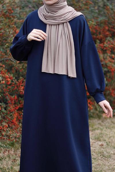 Sweat Elbise - Lacivert