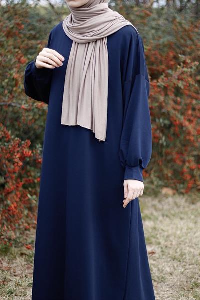 Sweat Elbise - Lacivert