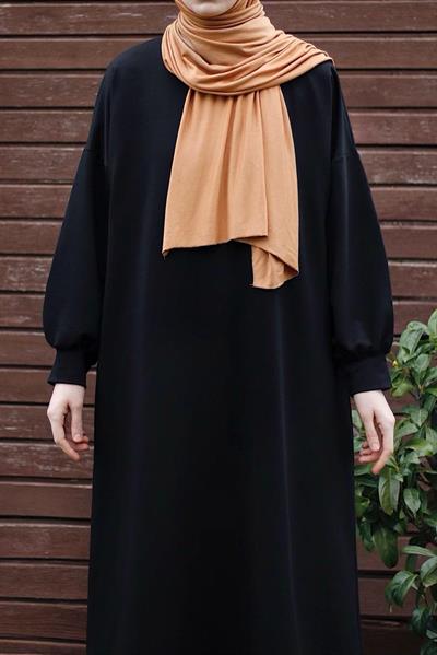 Sweat Elbise - Siyah