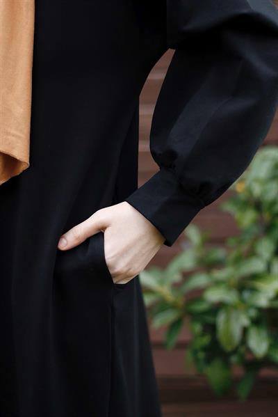 Sweat Elbise - Siyah