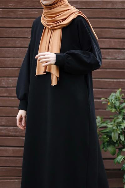 Sweat Elbise - Siyah