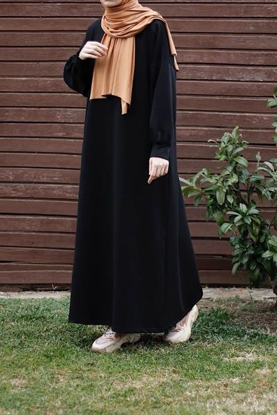 Sweat Elbise - Siyah