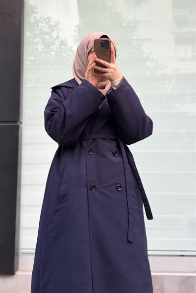 Tam Boy Trençkot - Lacivert