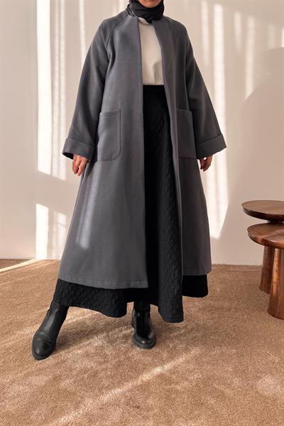 Torba Cep Kaşe Hırka - Antrasit