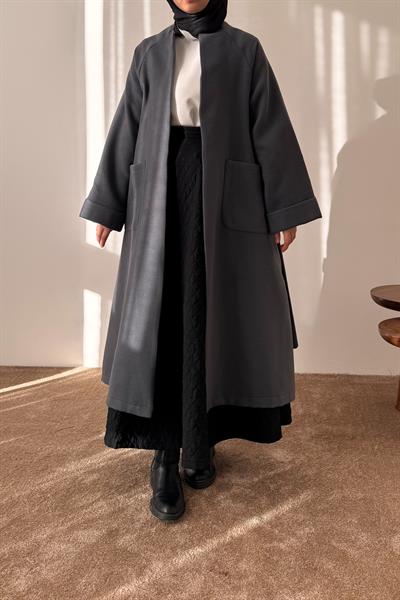 Torba Cep Kaşe Hırka - Antrasit