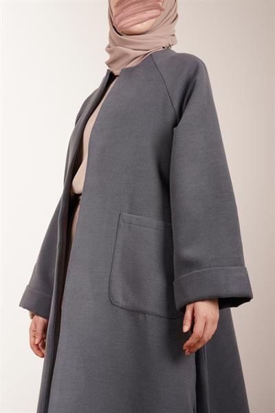 Torba Cep Kaşe Hırka - Antrasit