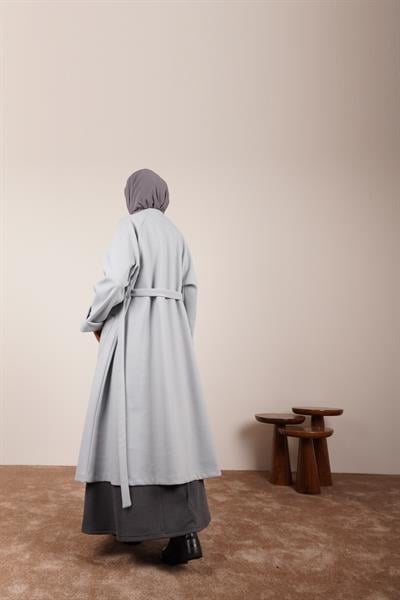 Torba Cep Kaşe Hırka - Soft mavi