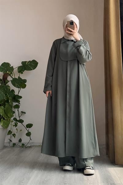 Trenç Pantolonlu Takım - Çağla yeşil