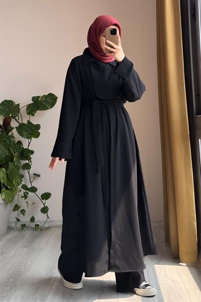 Trenç Pantolonlu Takım - Siyah