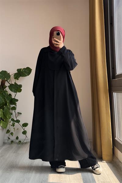 Trenç Pantolonlu Takım - Siyah