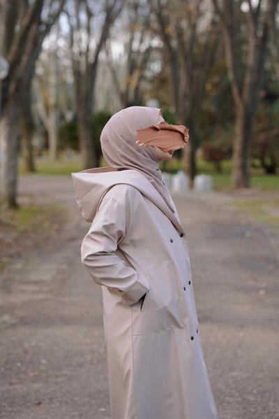 Trenç Yağmurluk - Bej