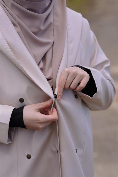 Trenç Yağmurluk - Bej
