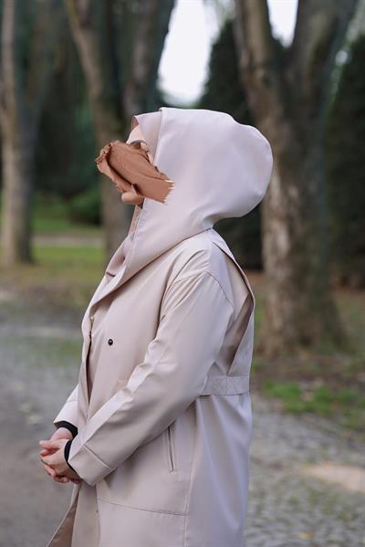 Trenç Yağmurluk - Bej