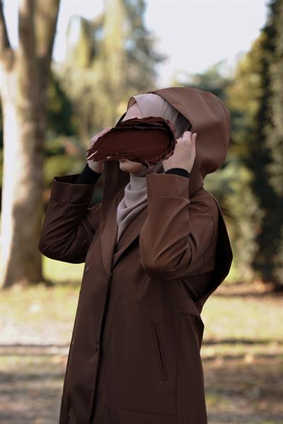 Trenç Yağmurluk - Kahve