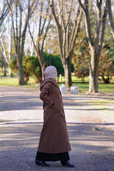 Trenç Yağmurluk - Kahve