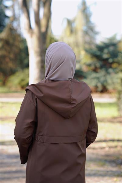 Trenç Yağmurluk - Kahve