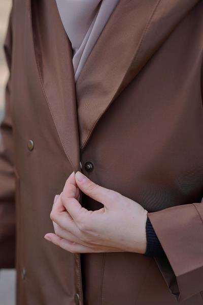 Trenç Yağmurluk - Kahve