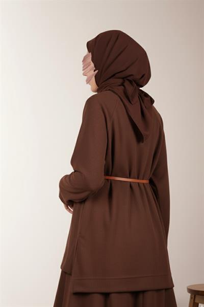 Triko Etekli Takım - Acı kahve