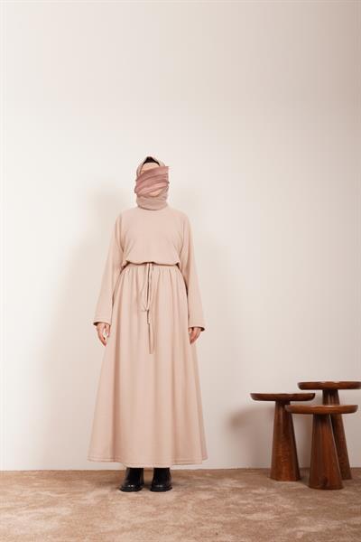 Triko Etekli Takım - Bej