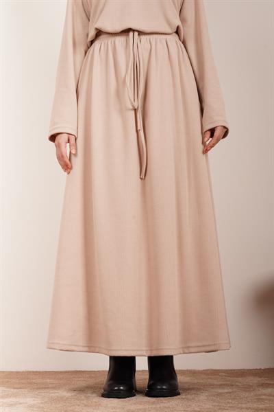 Triko Etekli Takım - Bej