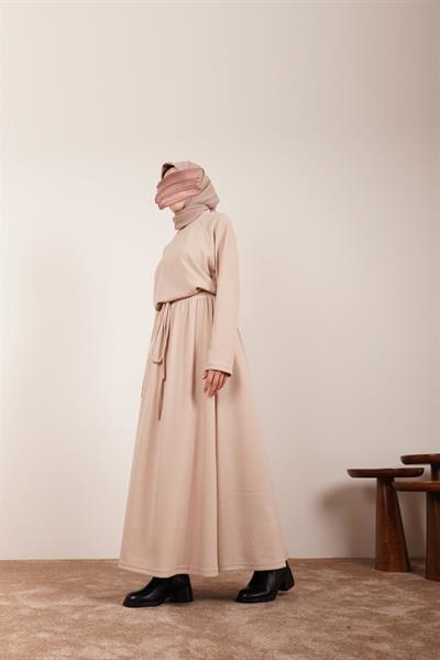 Triko Etekli Takım - Bej