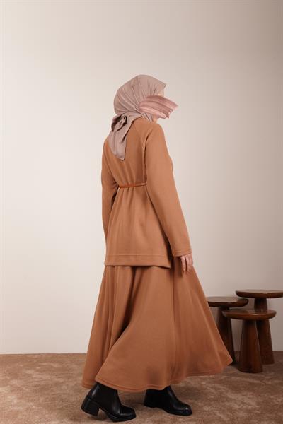 Triko Etekli Takım - Taba