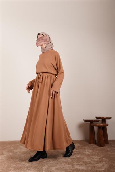 Triko Etekli Takım - Taba