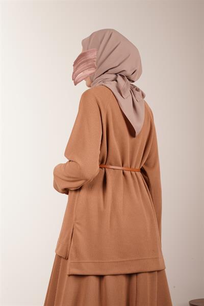 Triko Etekli Takım - Taba