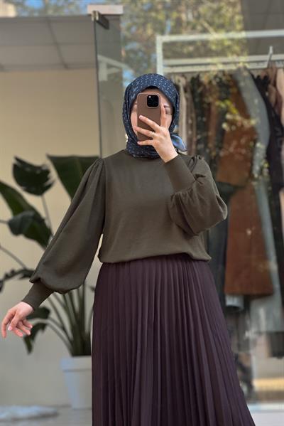 Triko Kazak - Haki yeşil