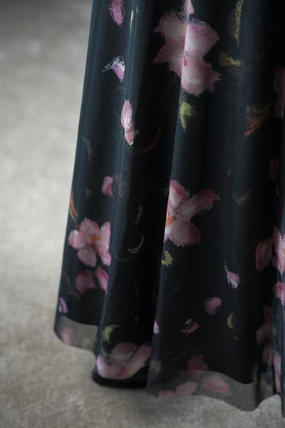 Tül Etek - Çiçek Desen Rose