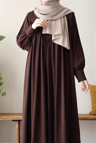 Visal Elbise - Kahve