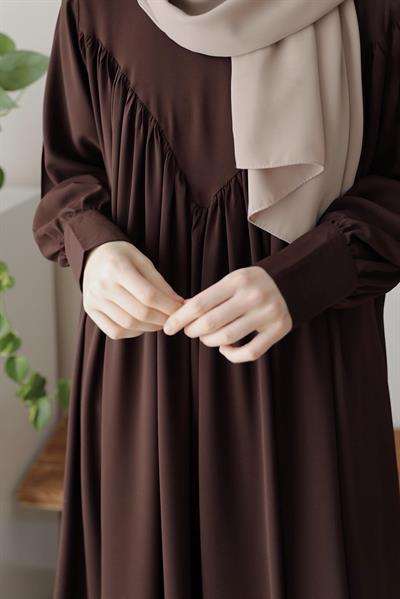 Visal Elbise - Kahve