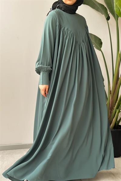 Visal Elbise - Mint yeşil