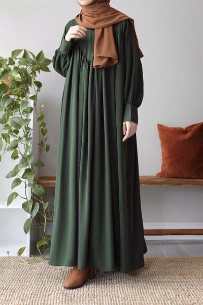 Visal Elbise - Zümrüt yeşil