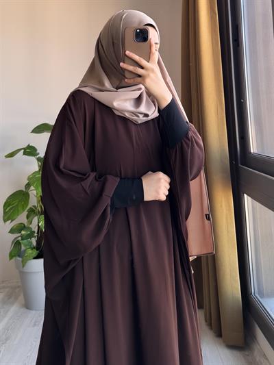 Yarasa Kol Elbise/Ferce - Acı kahve