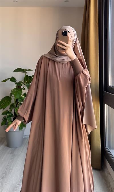 Yarasa Kol Elbise/Ferce - Vizon