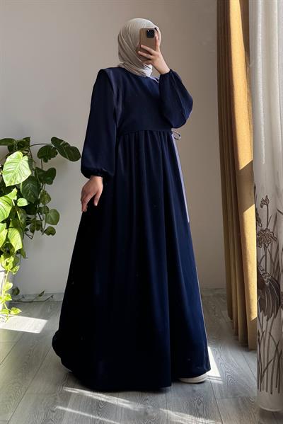 Yelekli Elbise - Lacivert