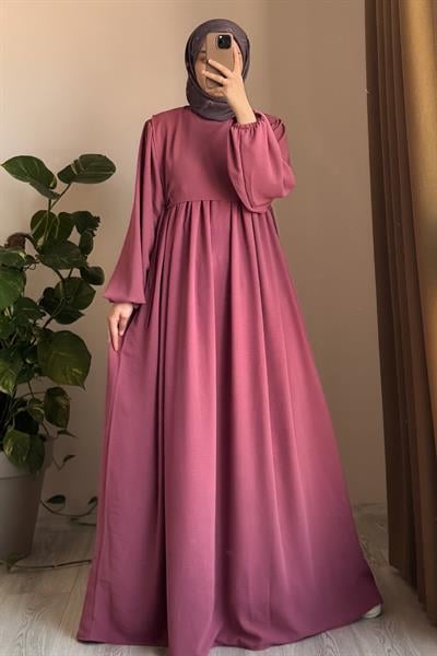 Yelekli Elbise - Pembe