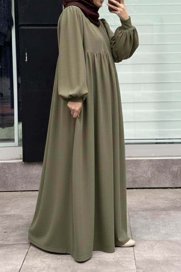 Asya Robalı Elbise - Adaçayı · 2