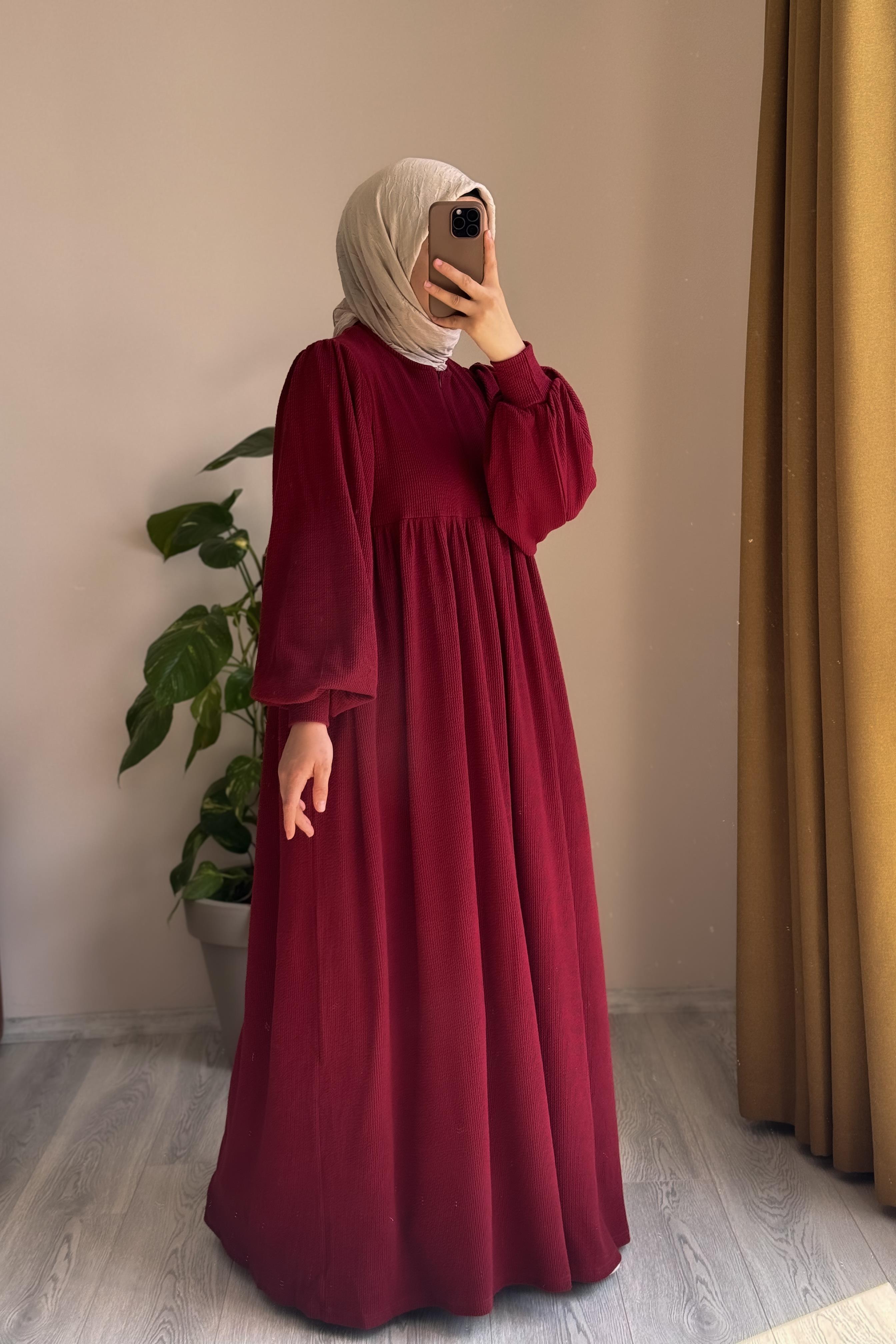 Asya Robalı Elbise - Bordo · 3