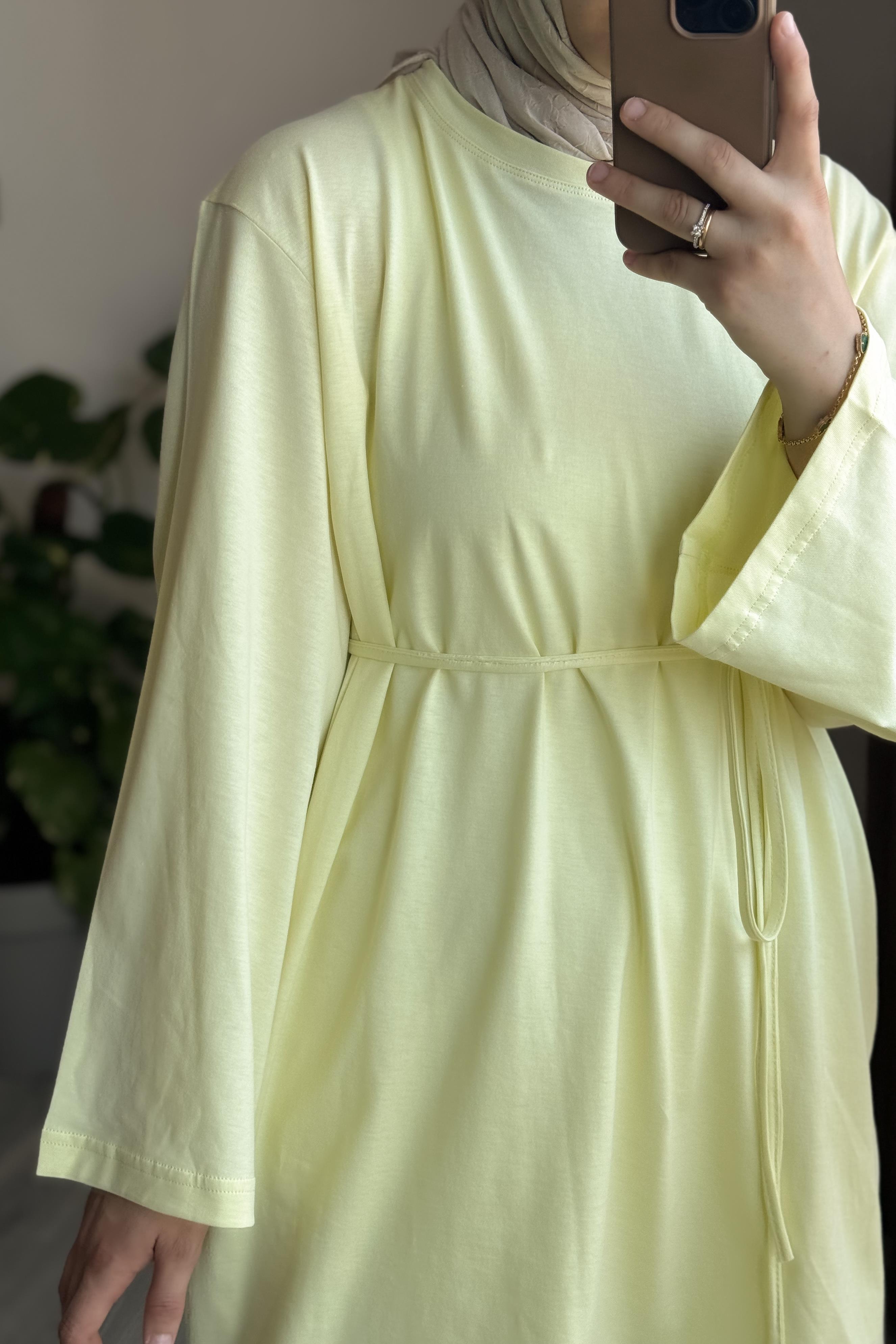 Basic Uzun Tişört - Limon sarı · 5