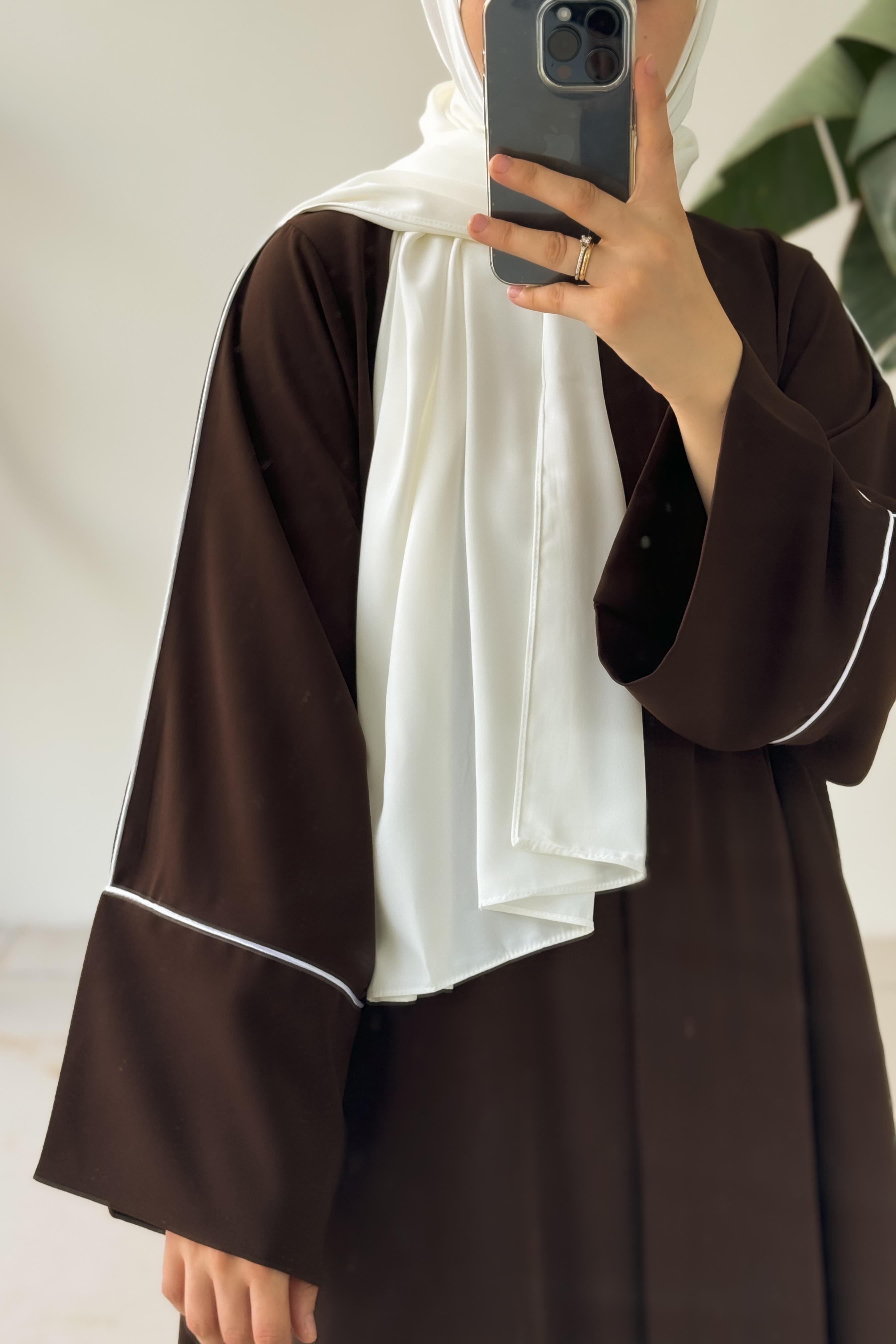 Biyeli Abaya - Acı kahve · 2