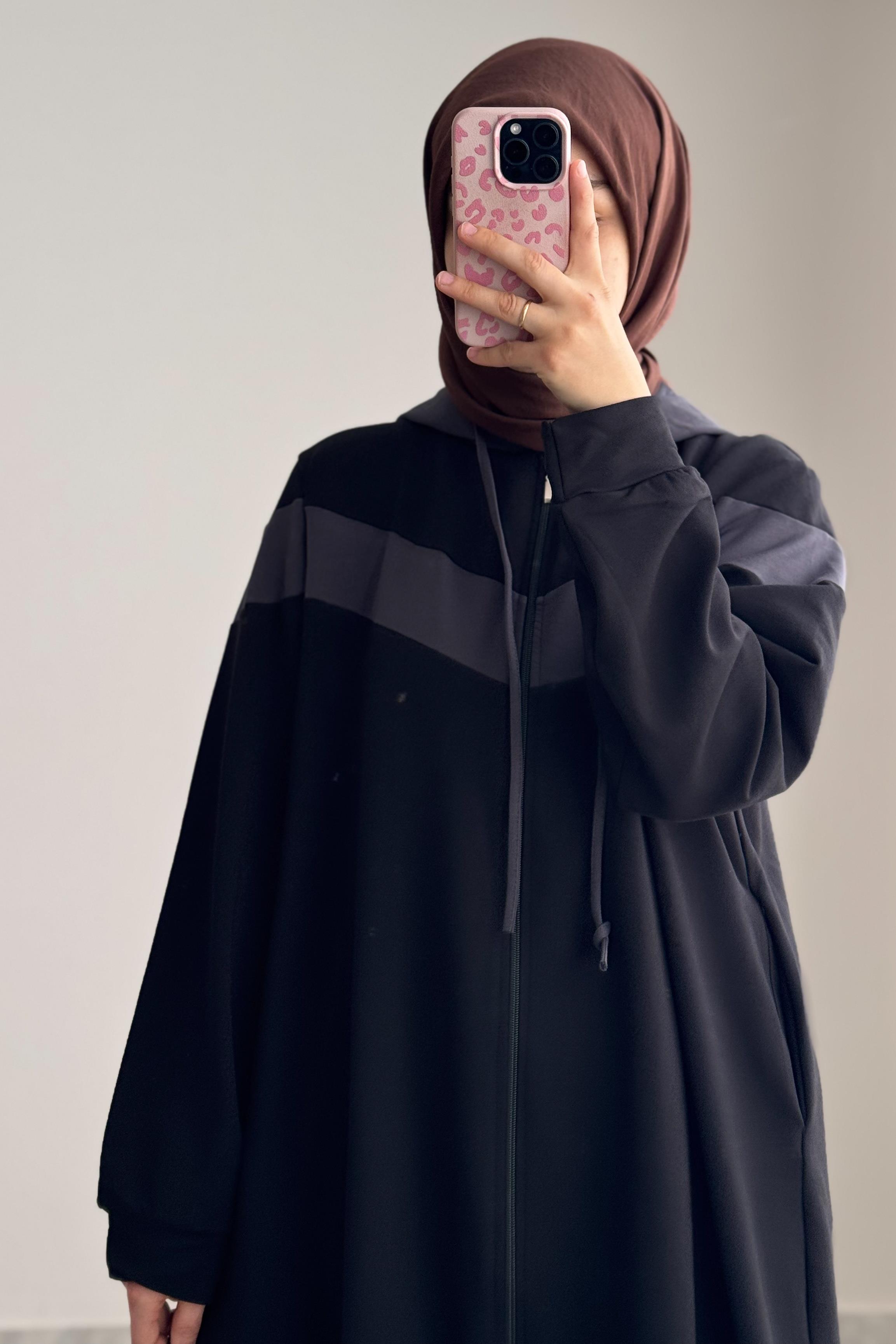 Garnili Sweat Takım - Siyah/ Gri · 2