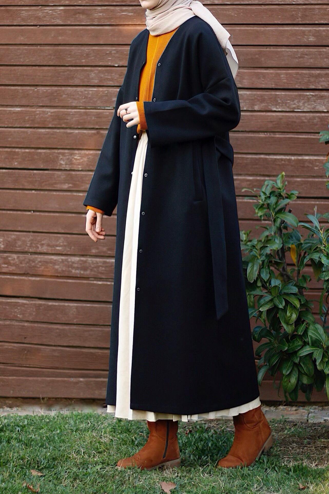 Kaşe Ceket - Siyah · 3