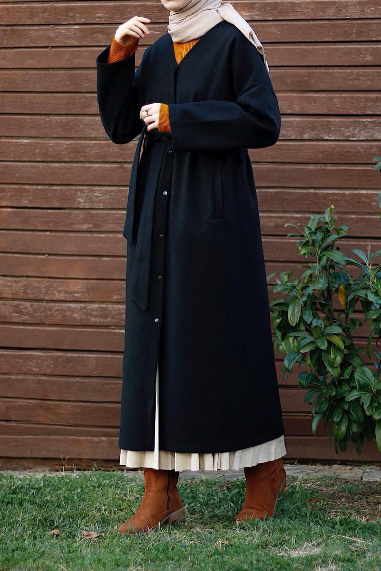 Kaşe Ceket - Siyah · 5