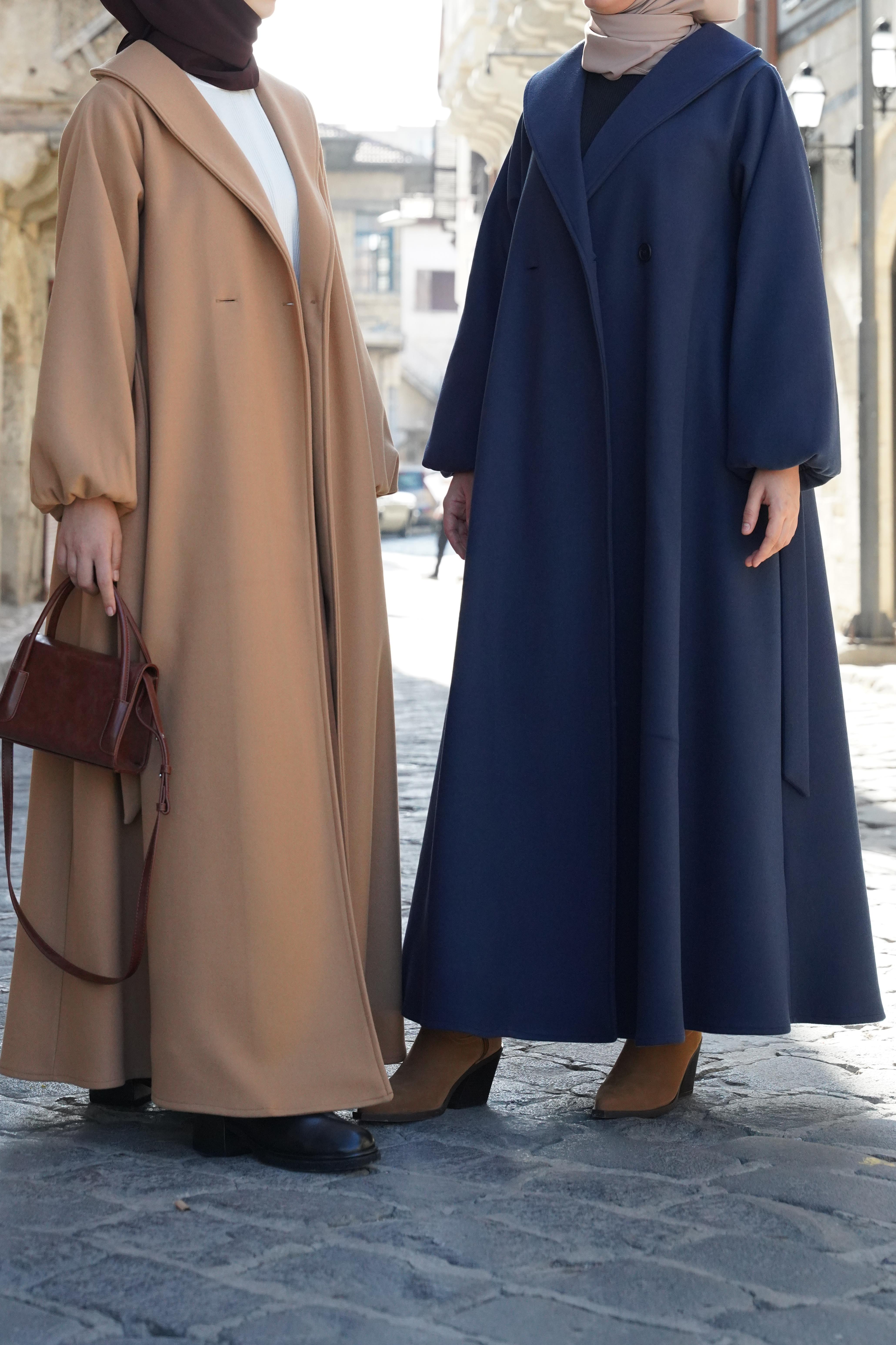 Şal Yaka Kaban - Lacivert · 6
