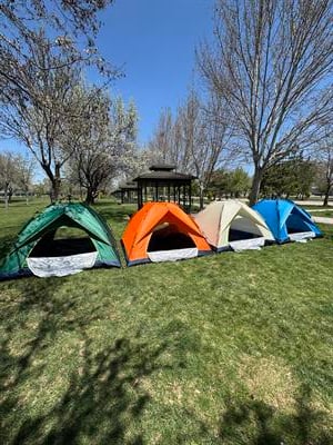 6 KİŞİLİK ÇİFT KATMANLI OTOMATİK KAMP ÇADIRI